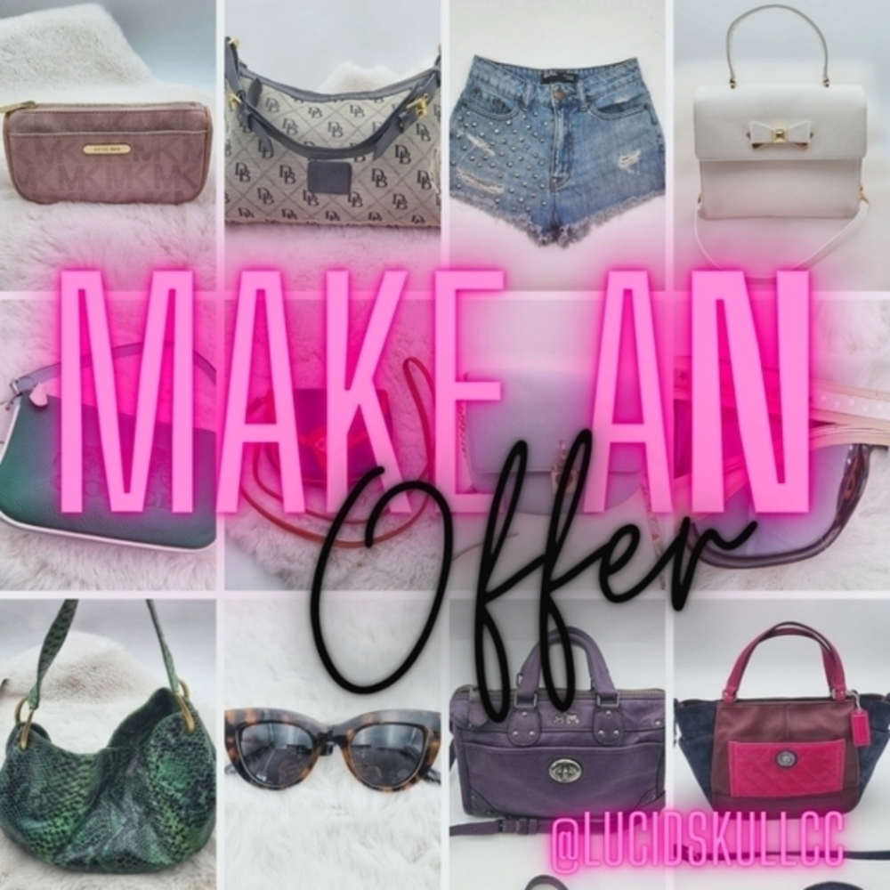 Make me an offer! On any and all‎ items in my closet! LETS MAKE A DEAL!